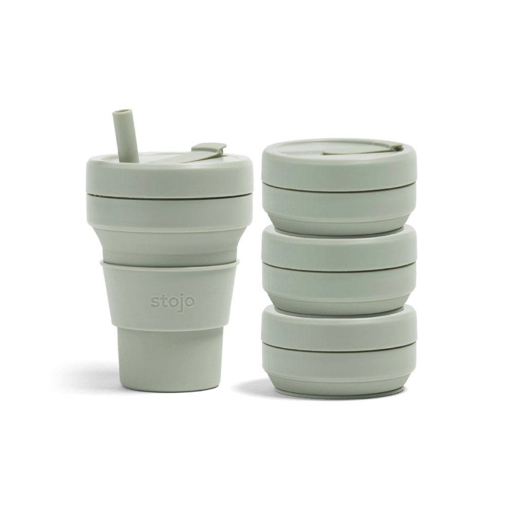 Складные стаканы из пищевого силикона. Stojo Cup